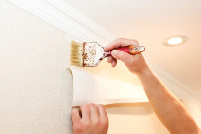 Pose de papier peint à Toussieu — revêtements muraux et toiles de verre